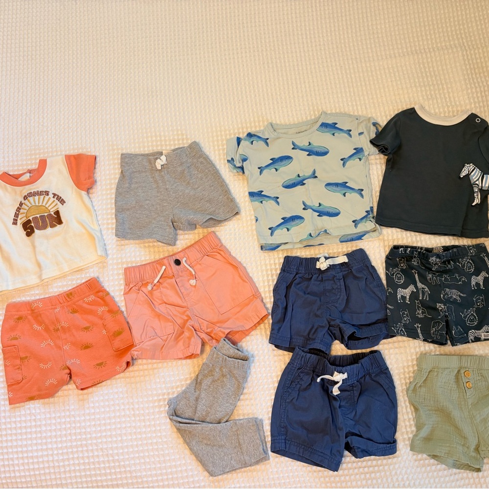 Carter's Kids Matching Sets - Gray, Blue, Orange, Green - Picture 2 of 3